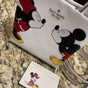 Kate Spade Mickey & Minnie Mouse Mini bag & card wallet